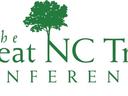 Logo reading "The Great NC Tree Conference" with a stylized green tree above the text