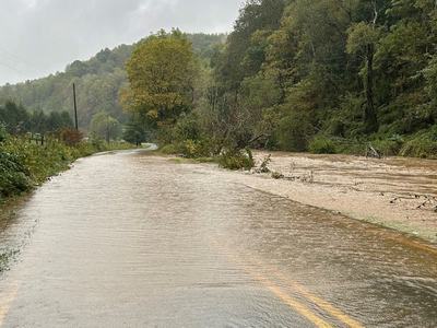 Flooding from Hurricane Helene has left most roads in Western North Carolina closed.