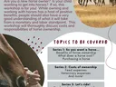 New Horse Owner Seminar Series flyer; Oct 12, 2024 10–11 AM, Facebook Live, Mississippi State Extension