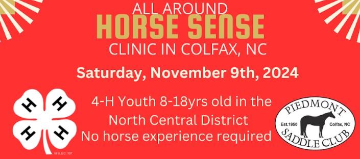 horse sense all-around clinic banner