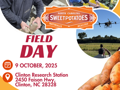 North Carolina Sweetpotatoes Field Day — 9 October 2025, Clinton Research Station, Clinton NC