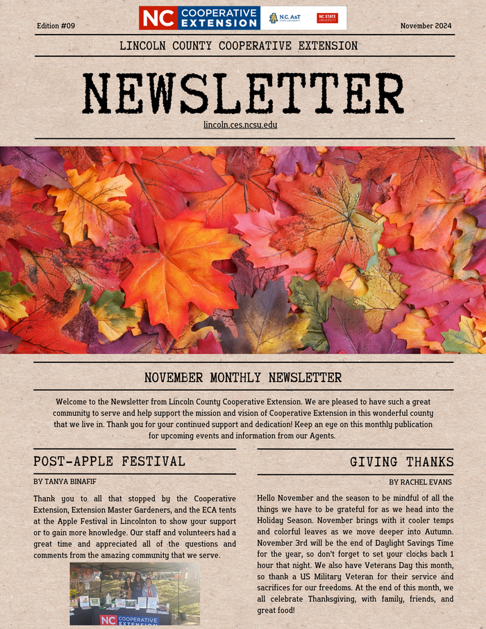 Newsletter Page 1