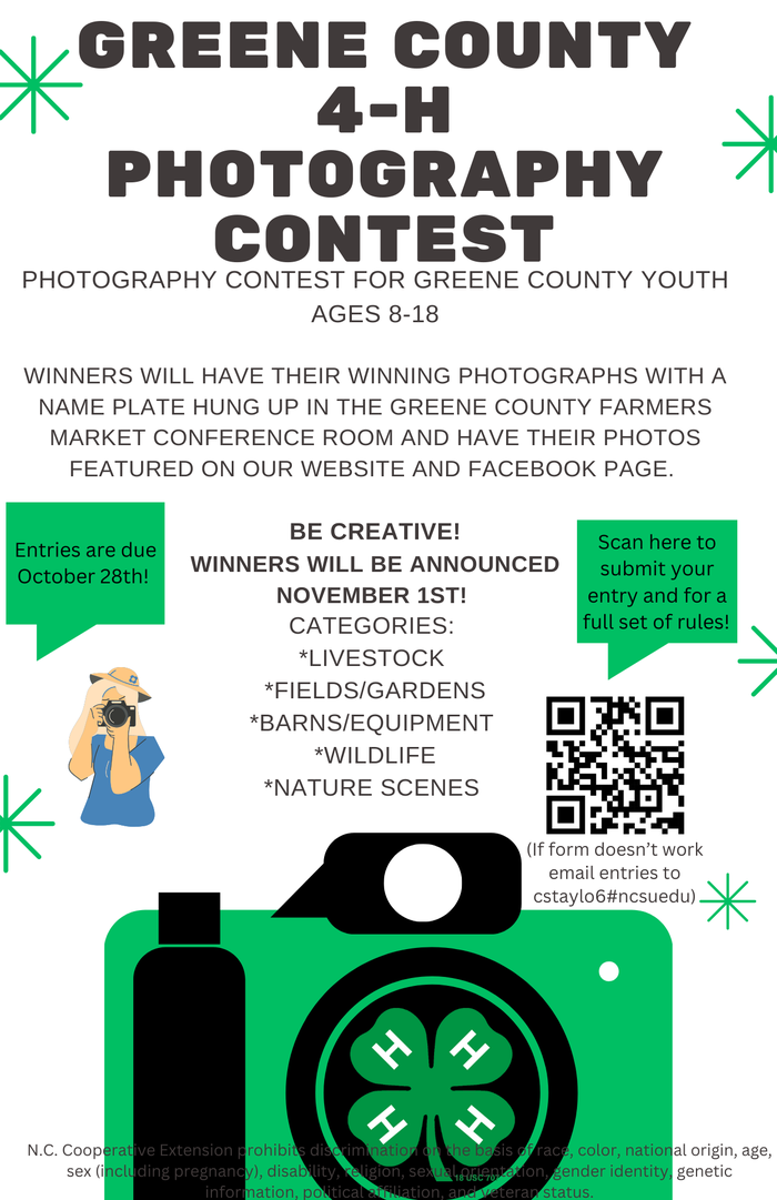 GREENE COUNTY 4-H PHOTOGRAPHY CONTEST