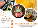 NC Cooperative Extension flyer: All Things Pumpkin Series artistry classes and dates