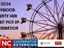 Picture of a ferris wheel with 2024 Haywood County Fair Exhibit Pick Up Information