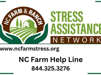 North Carolina Farmer Stress and Mental Health Hotline and Resources from the N.C. Farm and Ranch Stress Assistance Network.