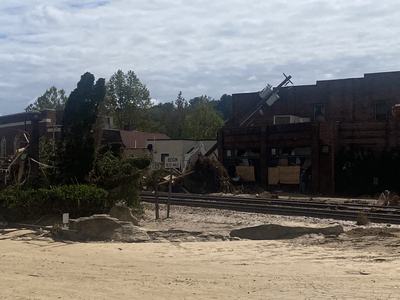 Aftermath of Hurricane Helene near Biltmore Village in Asheville, N.C.