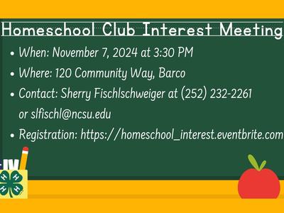 Chalkboard with club announcement