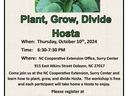 Hosta Workshop Flyer