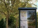 Information box at the Discovery Gardens