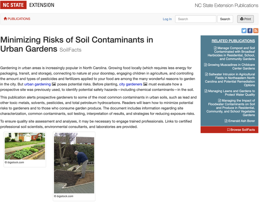 Soil contamination after flood