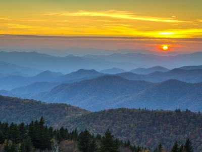 An Autumn sunrise over the North Carolina mountains - hope is on the horizon.