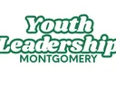 Green outlined text "Youth Leadership" with "MONTGOMERY" beneath