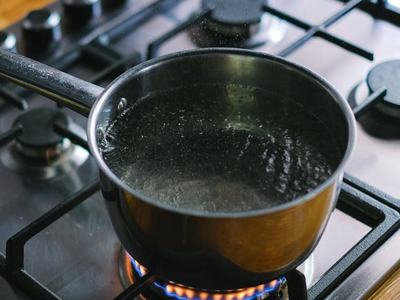 pot of boiling water on stove