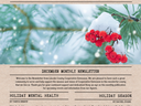 Lincoln County Cooperative Extension cover NEWSLETTER with snow-covered red berries