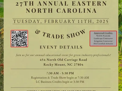 27th Annual Eastern North Carolina Landscape Conference & Trade Show, Feb 11, 2025