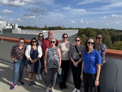 Group photo on roof top