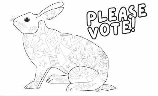 Please Vote, Rabbit Image