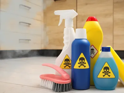 Unmarked Household Chemicals