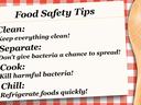 Food Safety Tip card