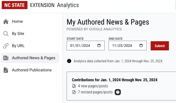New From Extension IT: Authored Content Reports - Extension Information ...
