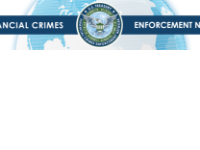 Banner with a central seal and the text "FINANCIAL CRIMES ENFORCEMENT NETWORK"