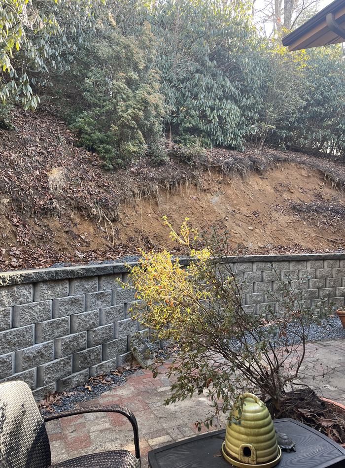 landslide retaining wall
