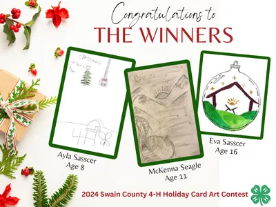 2024 4-H Holiday Card Art Contest Winners