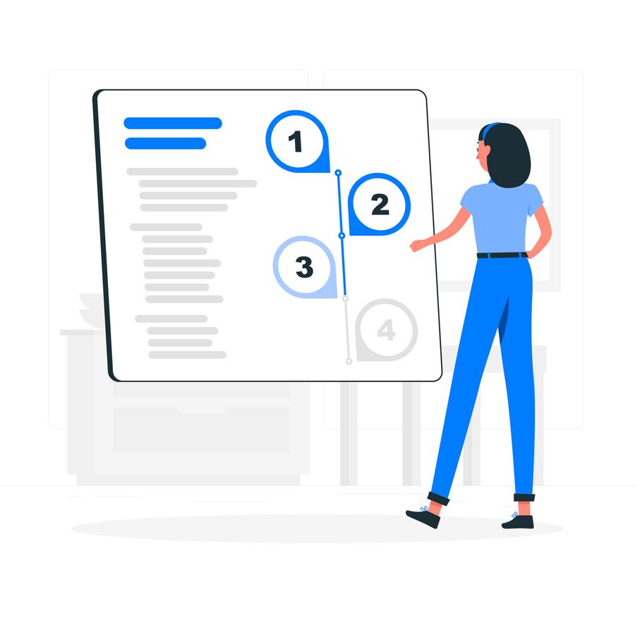 person reading data image