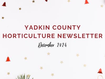 December Horticulture Newsletter Cover