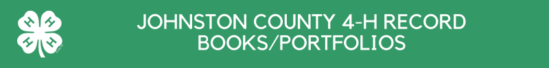 Johnston County 4-H Record Books/Portfolios