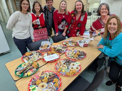 NC Cooperative Extension office team members prepared cookies for delivery to partner departments at the Brunswick County Government Center.