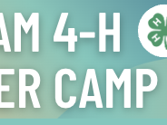 Durham 4‑H Summer Camp 2025 with 4‑H clover logo