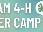 Durham 4‑H Summer Camp 2025 with 4‑H clover logo