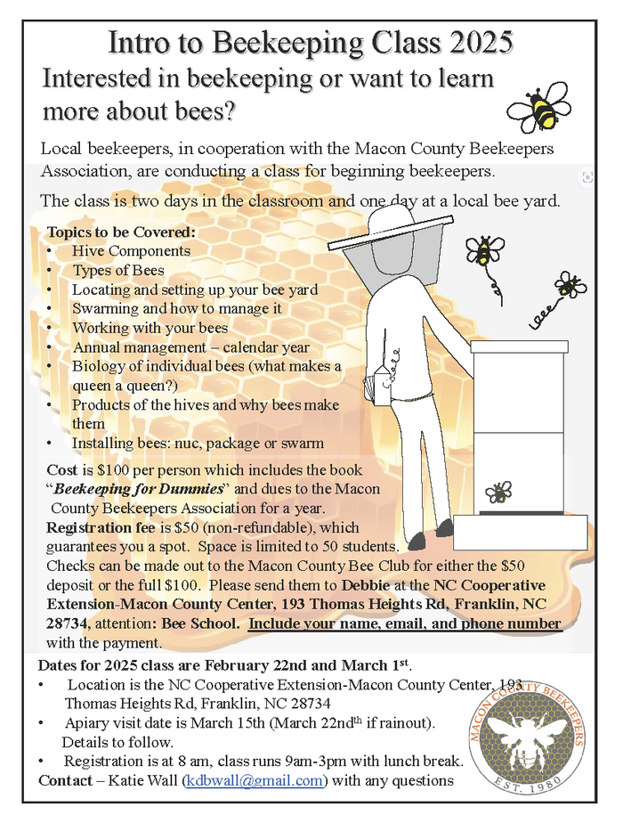 2025 Bee School Flyer