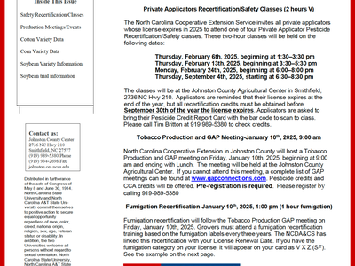 picture of The Johnston County Grower January 2025 Edition