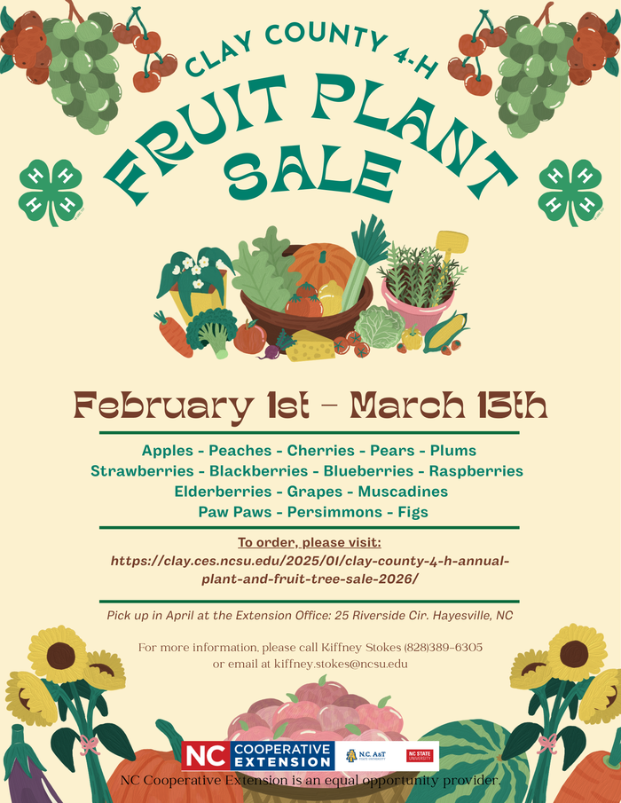 Clay County 4-H Annual Plant and Fruit Tree Sale 2026 - Clay