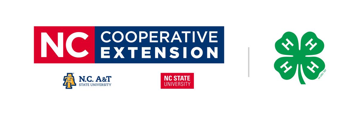 NC Cooperative Extension banner with N.C. A&T and NC State University logos and 4-H clover