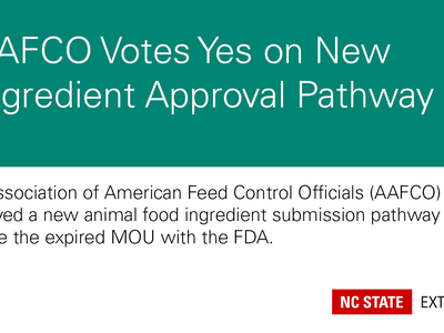 AAFCO Votes Yes on New Ingredient Approval Pathway — replaces expired MOU with FDA