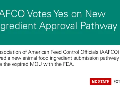 AAFCO Votes Yes on New Ingredient Approval Pathway — replaces expired MOU with FDA