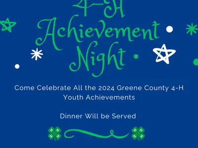 Greene County 4-H Achievement Night — Jan 31, 2025 5:30 PM, Greene County Wellness Center
