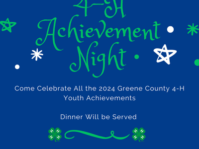 Greene County 4-H Achievement Night — Jan 31, 2025 5:30 PM, Greene County Wellness Center