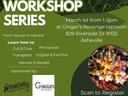 Digital Flyer for Growing Ginger Workshop Series