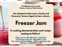 Freezer Jam Class Flier