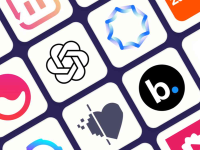 A collage of generative AI tool logos, including ChatGPT, Grammarly and others.