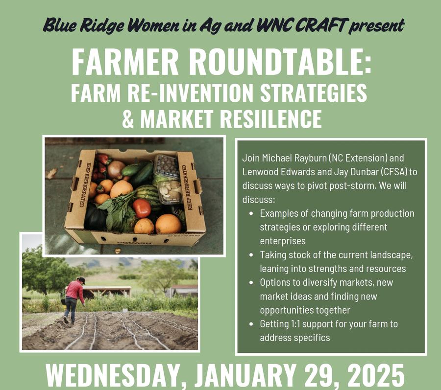 Digital Flyer for Upcoming Farmer Roundtable Discussion
