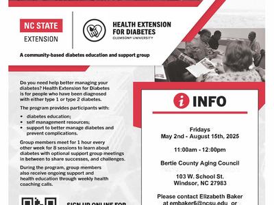 a flyer promoting free diabetes education