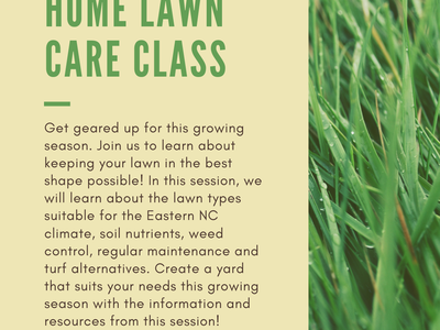 Home Lawn Care Class Flyer Feb 18th