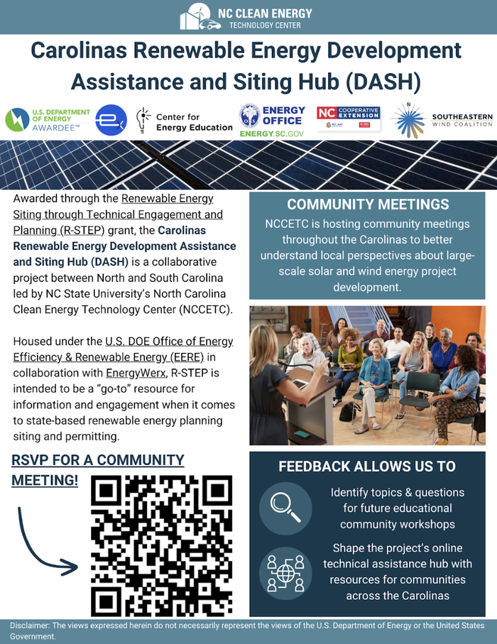 Carolinas Renewable Energy Development Assistance and Siting Hub