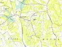Topographic map showing Concord Lake, Coldwater Creek, Heilmans Mill, Edgason Lake, roads